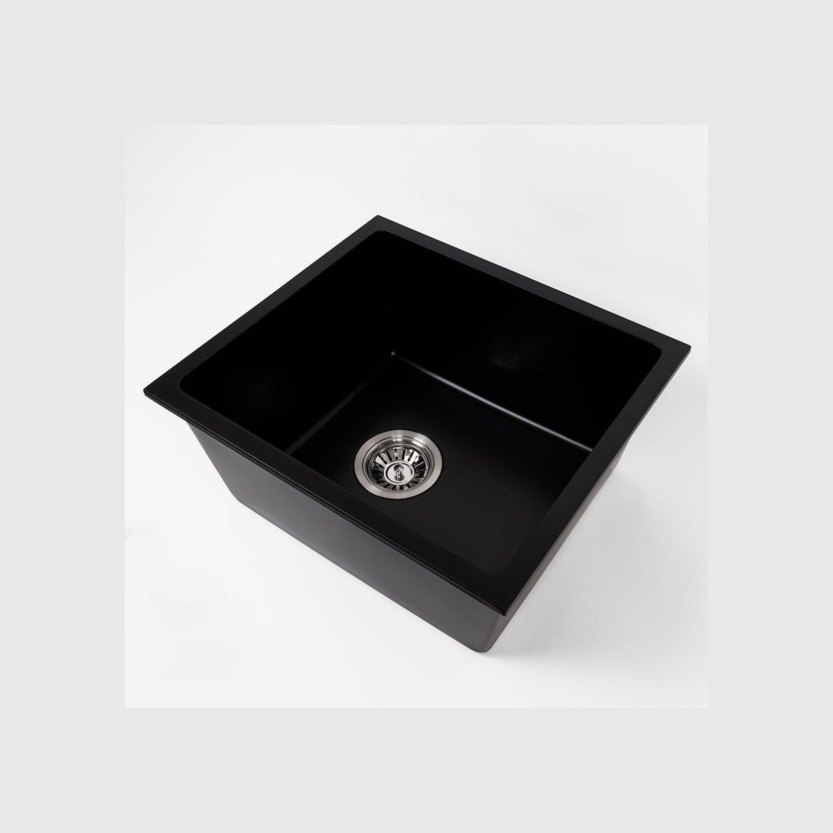 Cynthia 396x446 Black Granite Single Bowl Sink gallery detail image