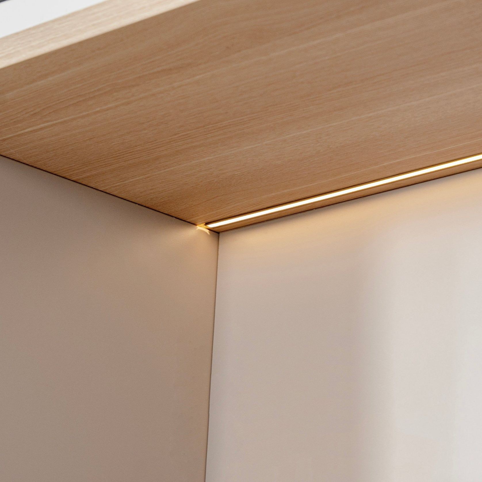 ORBAN 240cm Wall Storage & Display Unit – Oak gallery detail image
