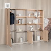 ORBAN 240cm Wall Storage & Display Unit – Oak gallery detail image