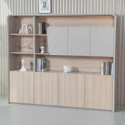 SEVANI Display Wall Unit - 240cm - Oak gallery detail image