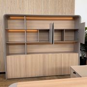 SEVANI Display Wall Unit - 240cm - Oak gallery detail image