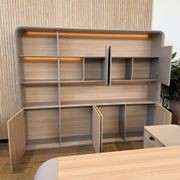 SEVANI Display Wall Unit - 240cm - Oak gallery detail image