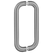 Swiss Shower Door Handle Brushed Stainless Steel gallery detail image