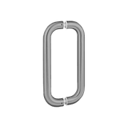 Swiss Shower Door Handle Brushed Stainless Steel gallery detail image