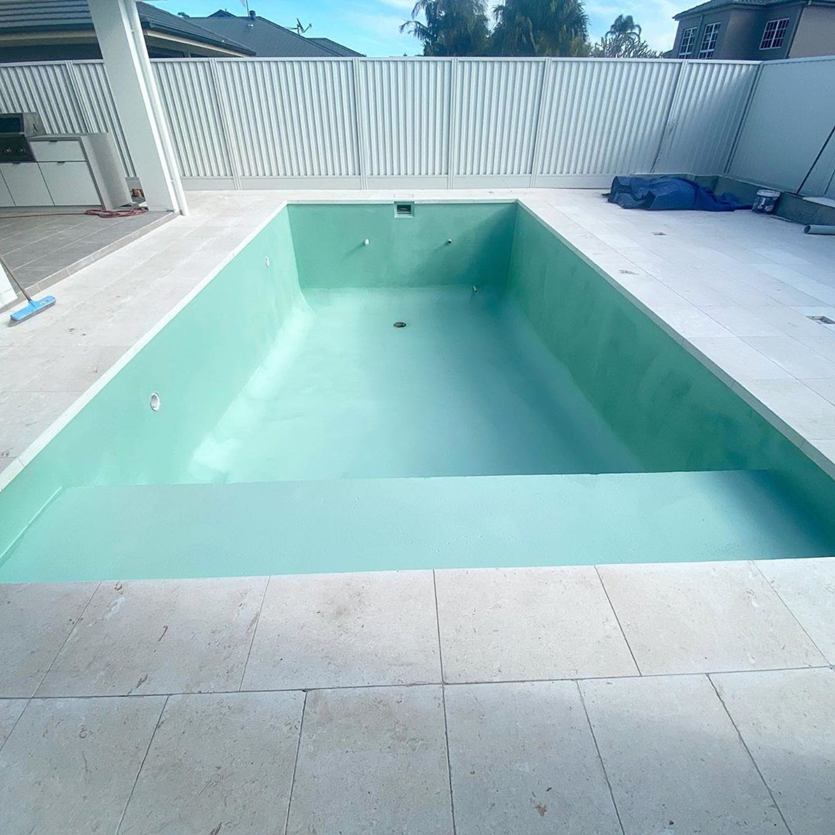 Sinai Pearl Sandblasted Limestone Pool Coping gallery detail image
