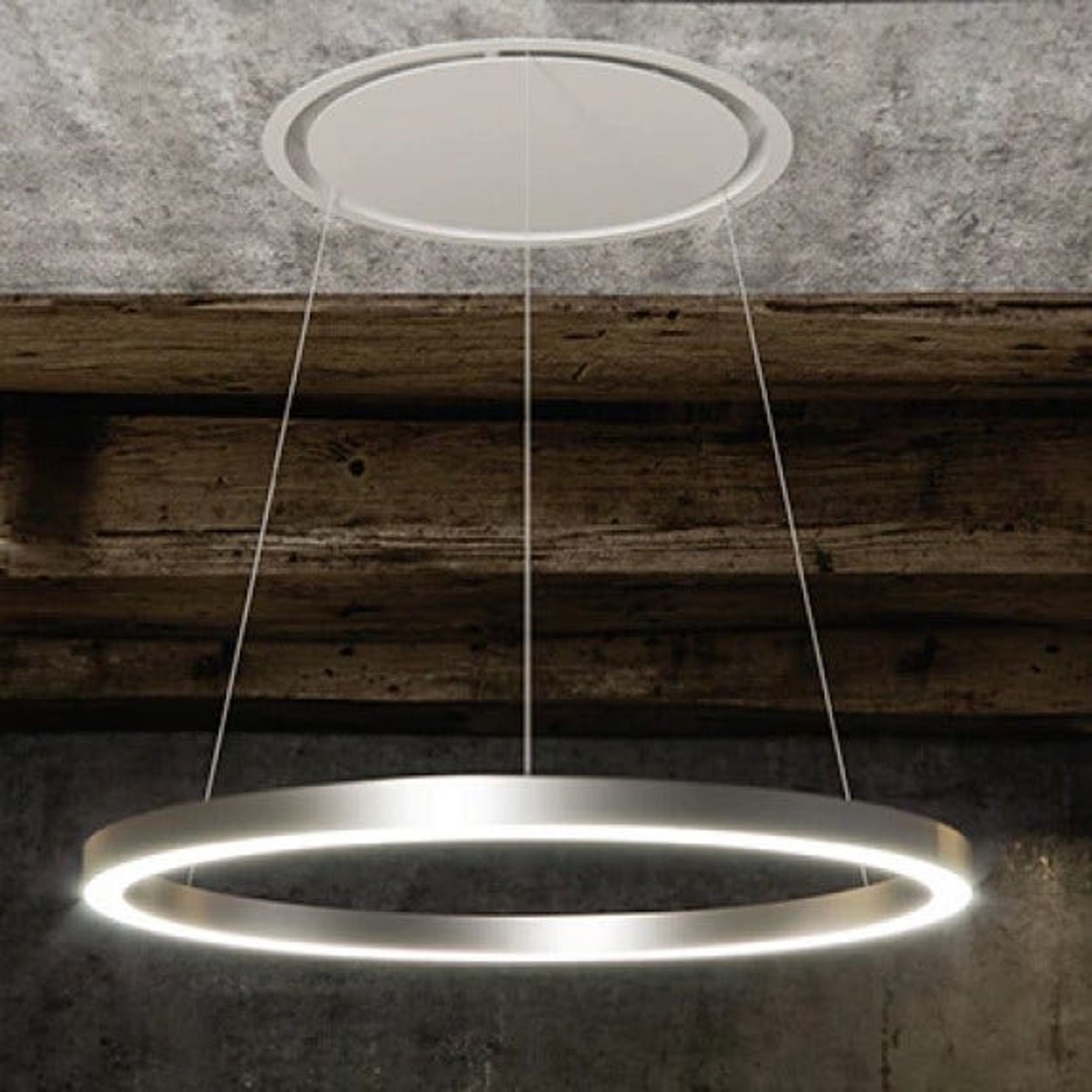 Sirius The Halo Ceiling Cassette Rangehood - Silver gallery detail image