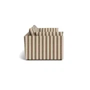 Sidney Slipcover 4 Seater Sofa - Marnie Coconut Stripe gallery detail image