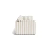 Sidney Slipcover 5 Seater Sofa - Marnie Sand Stripe gallery detail image