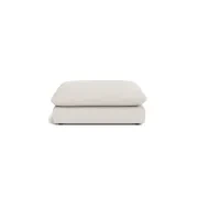 Sidney Slipcover Ottoman - Silex Off White gallery detail image