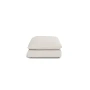 Sidney Slipcover Ottoman - Silex Off White gallery detail image