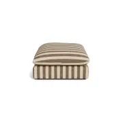 Sidney Slipcover Ottoman - Marnie Coconut Stripe gallery detail image