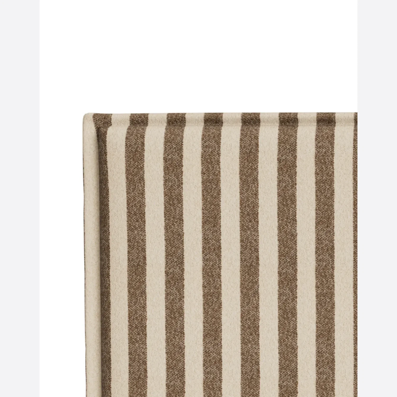 Sidney Slipcover Bed Head 270cm - Marnie Coconut Stripe gallery detail image