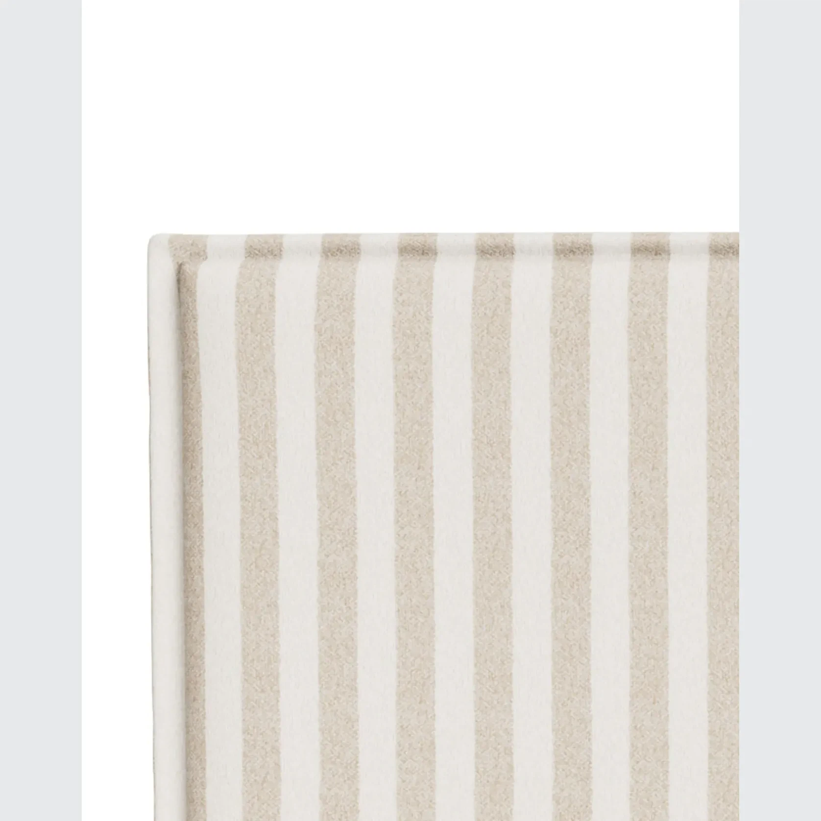 Sidney Slipcover Bed Head 270cm - Marnie Sand Stripe gallery detail image