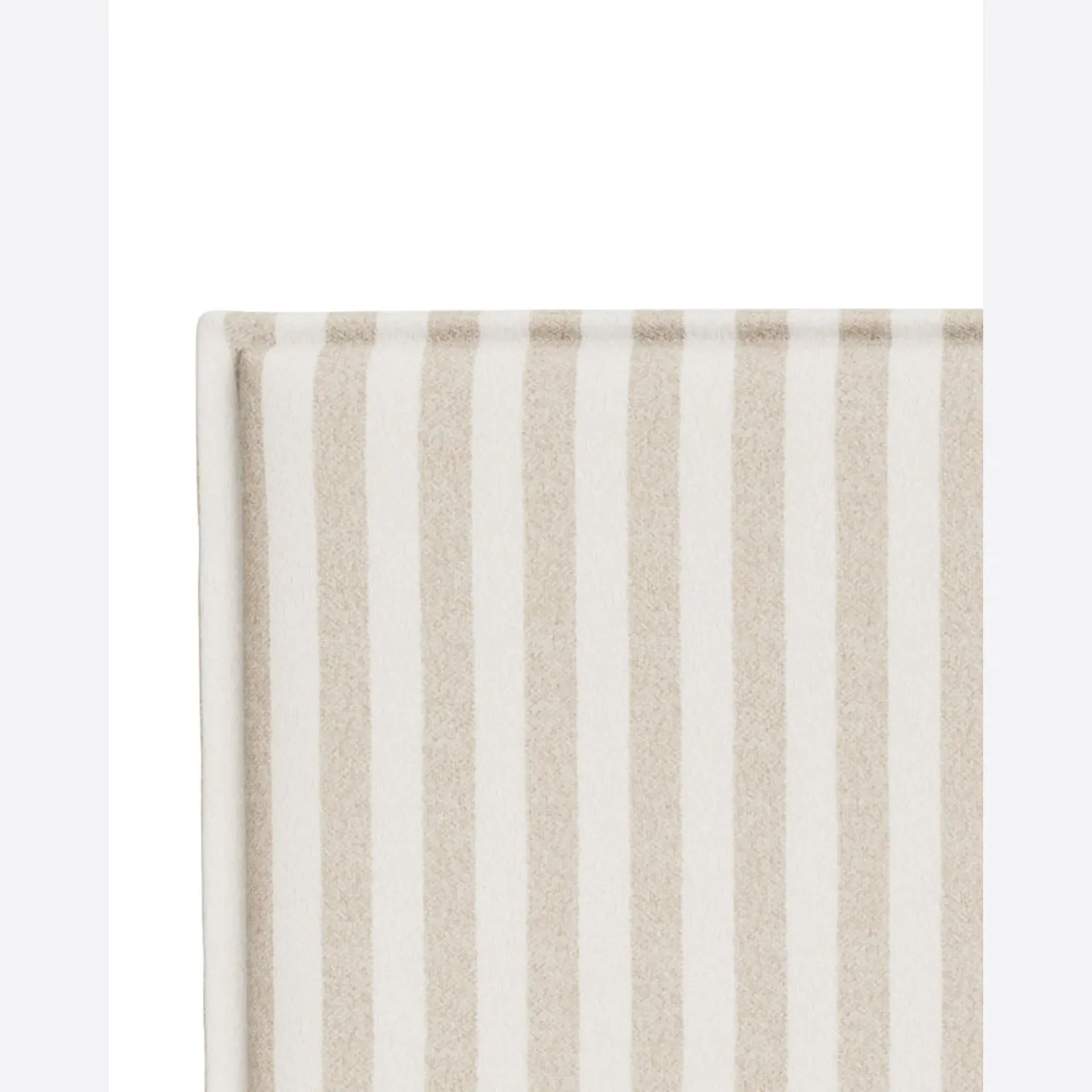 Sidney Slipcover Bed Head 270cm - Marnie Sand Stripe gallery detail image