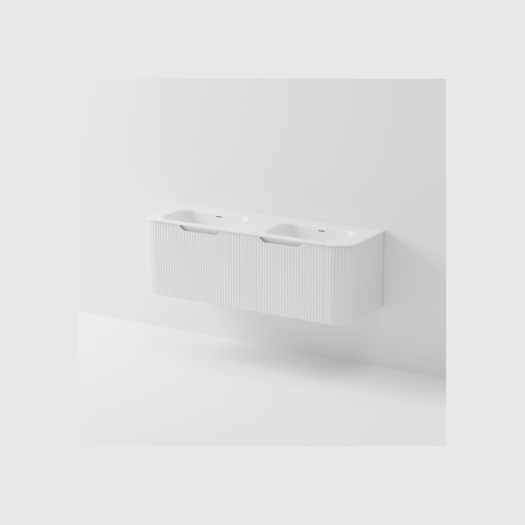 Sora 1500 Wall Hung Vanity | Double Inset Basin gallery detail image