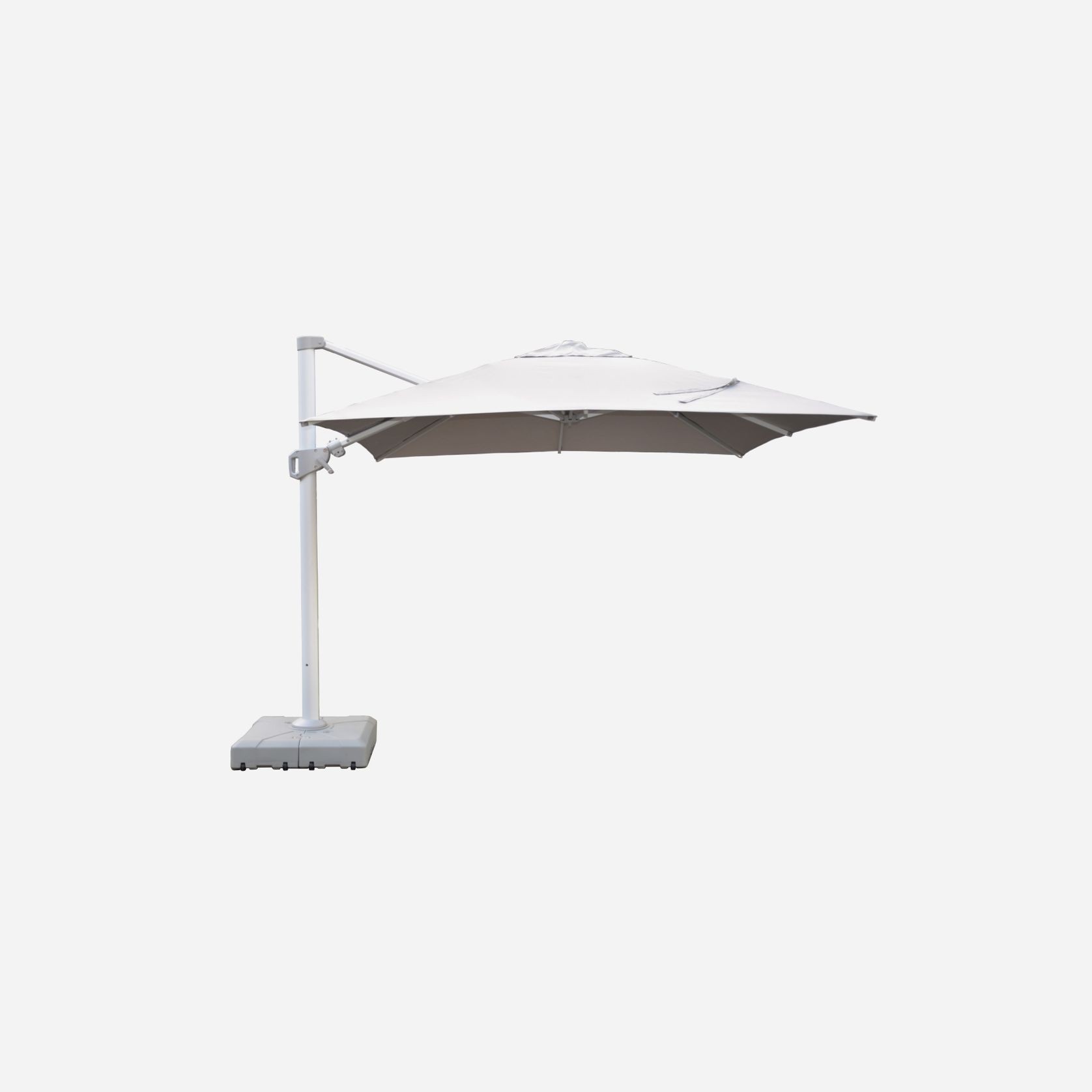 Cantilever Umbrella | Square 3M x 3M | Light Grey gallery detail image
