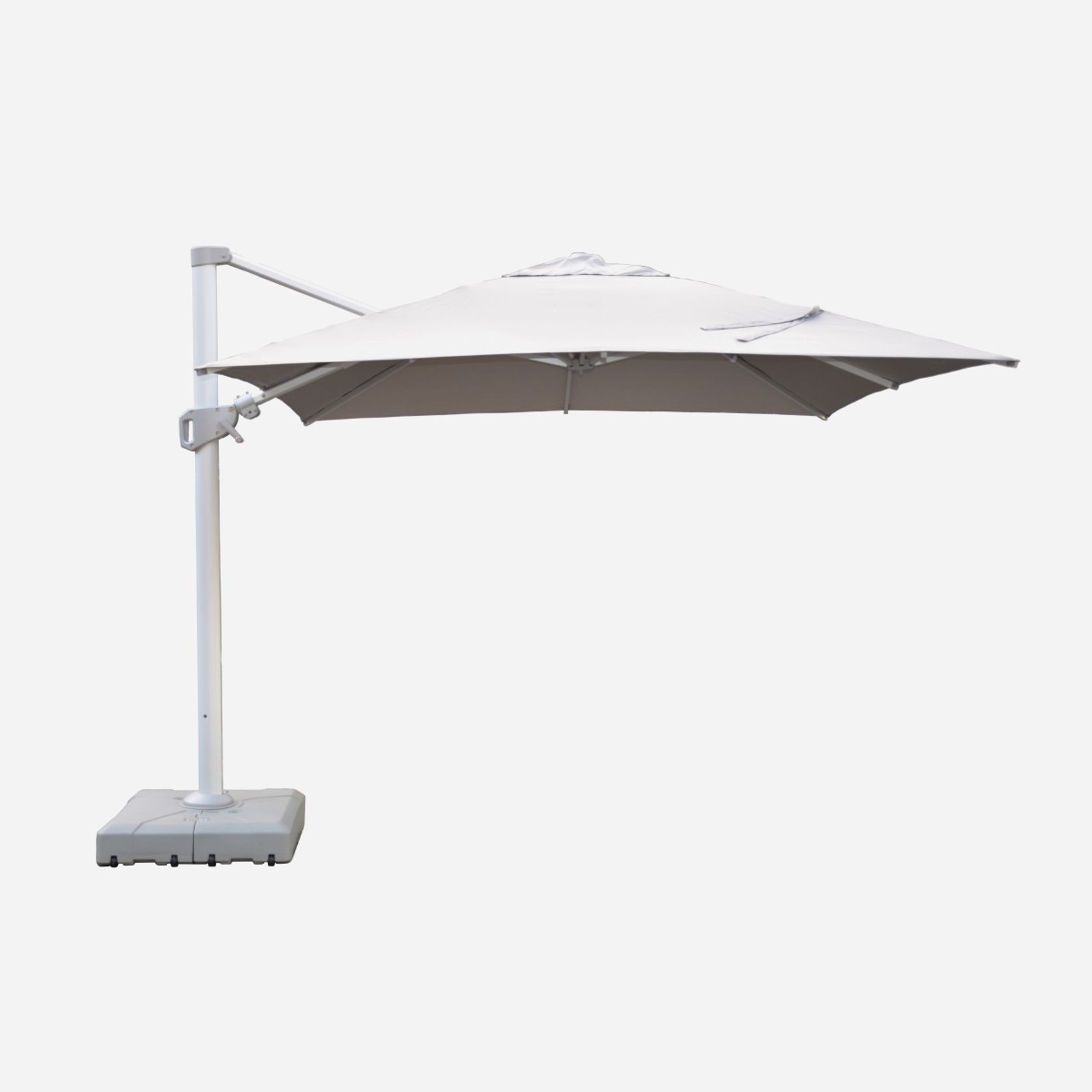 Cantilever Umbrella | Square 3M x 3M | Light Grey gallery detail image