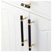 Byron Bay Black and Brass Pull Handles gallery detail image