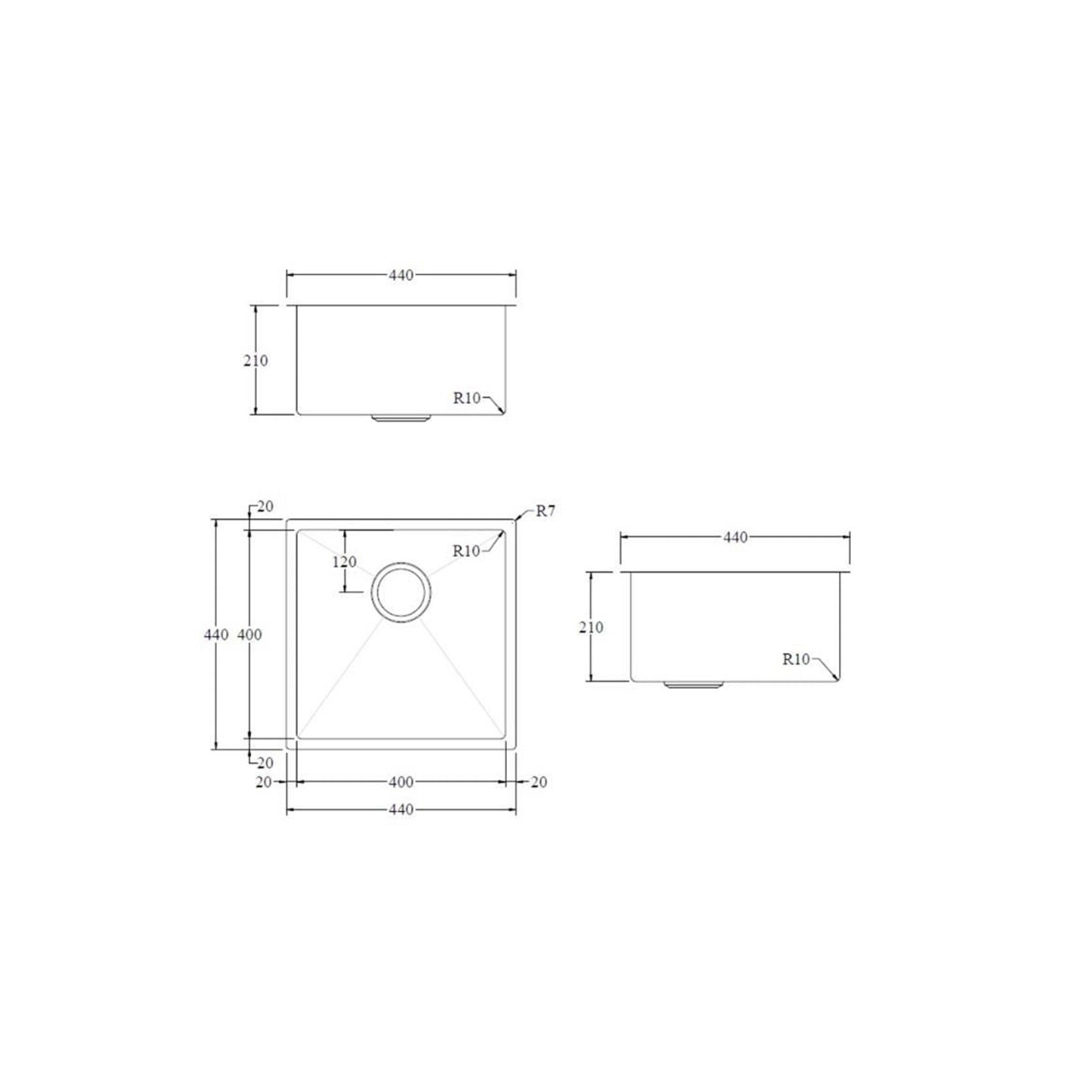 Sierra Commercial 400x400 Sink gallery detail image