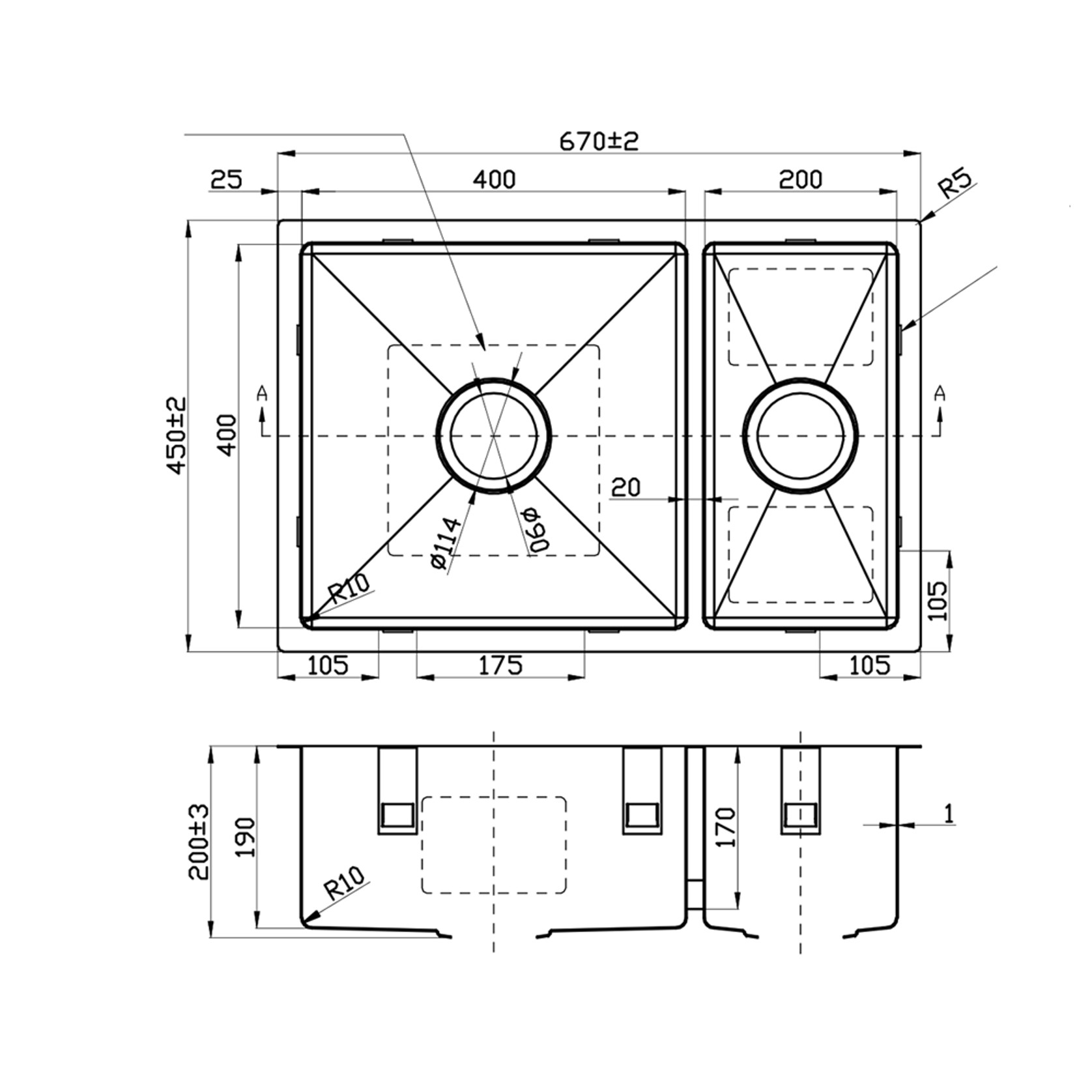 Lirio One And Half Bowl Sink gallery detail image