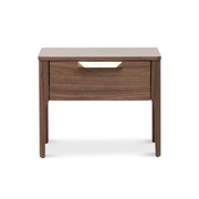 Ithaca Walnut Bedside Table gallery detail image