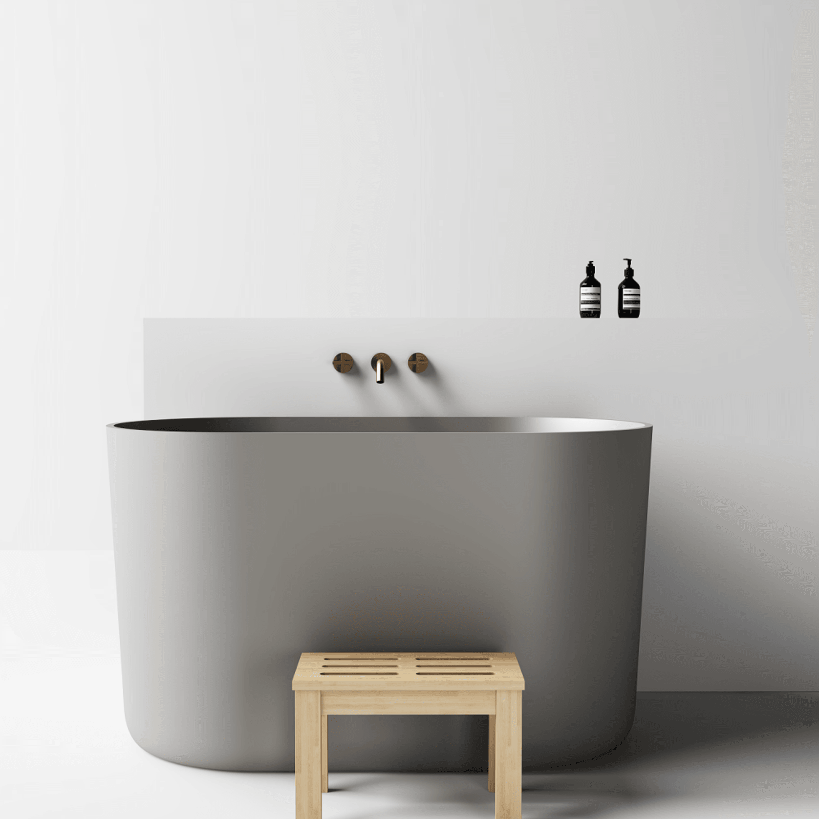 Toka Lite Seren - Japanese Stone Bath - 1300mm - ST93 gallery detail image