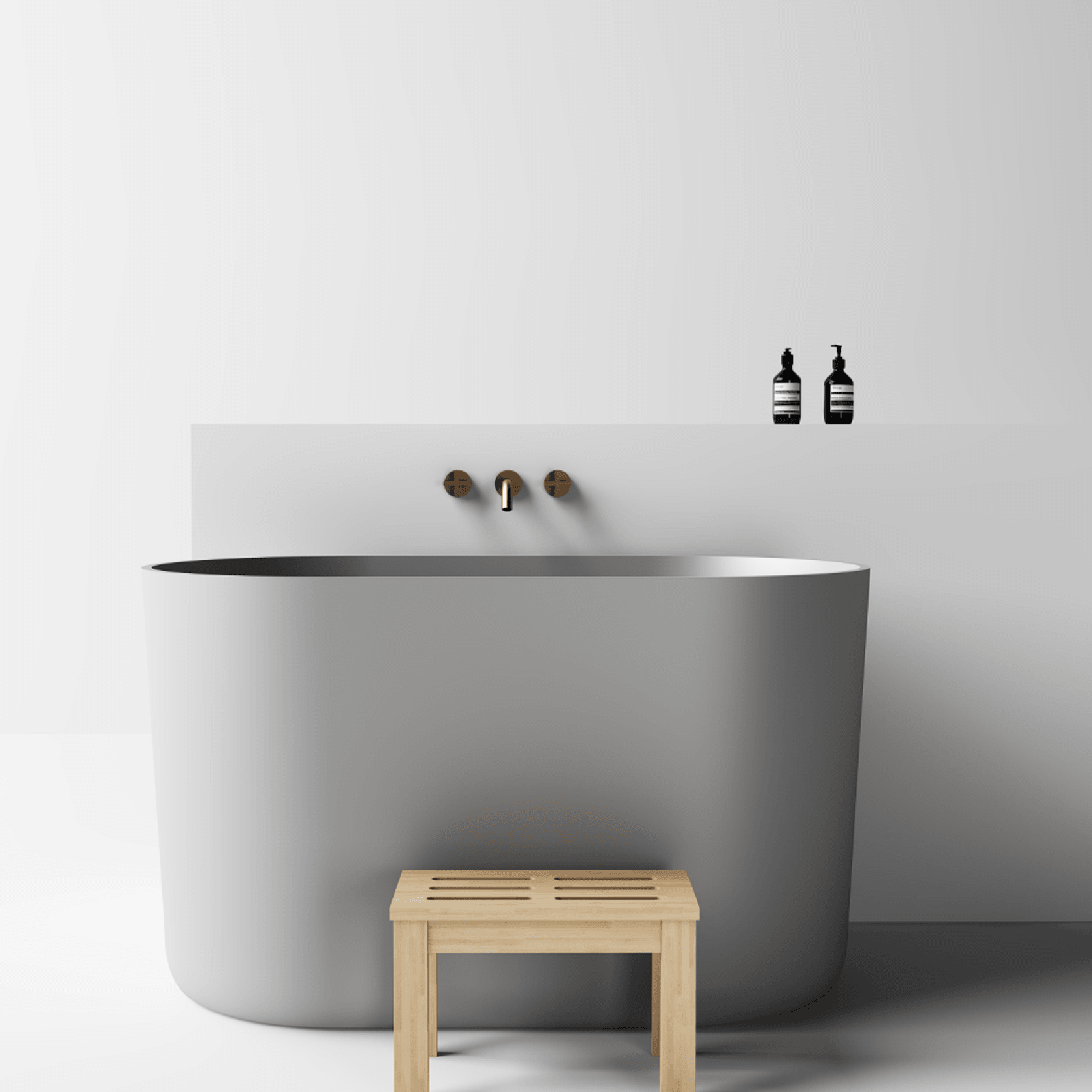 Toka Lite Seren - Japanese Stone Bath - 1300mm - ST93 gallery detail image
