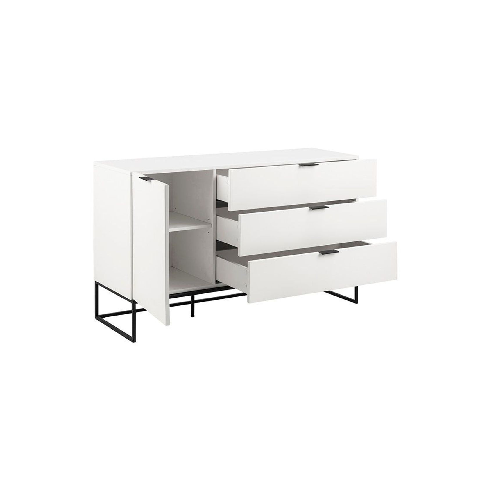 SVANA Sideboard Buffet 134cm - White gallery detail image