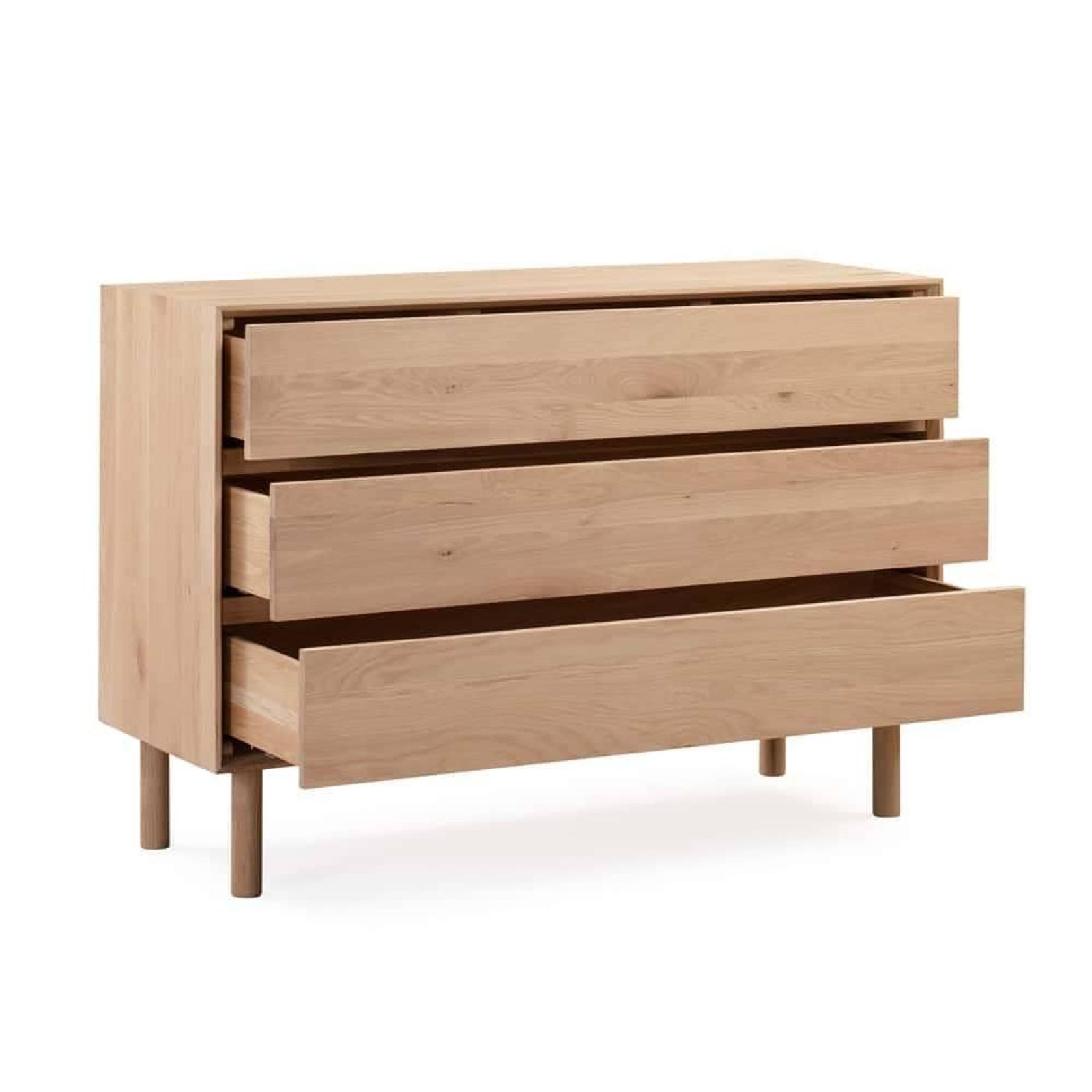 Harmony 3 Drawer Chest - Oak gallery detail image