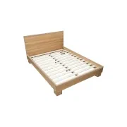 Weave King Bed - Oak gallery detail image