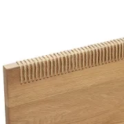 Weave King Bed - Oak gallery detail image