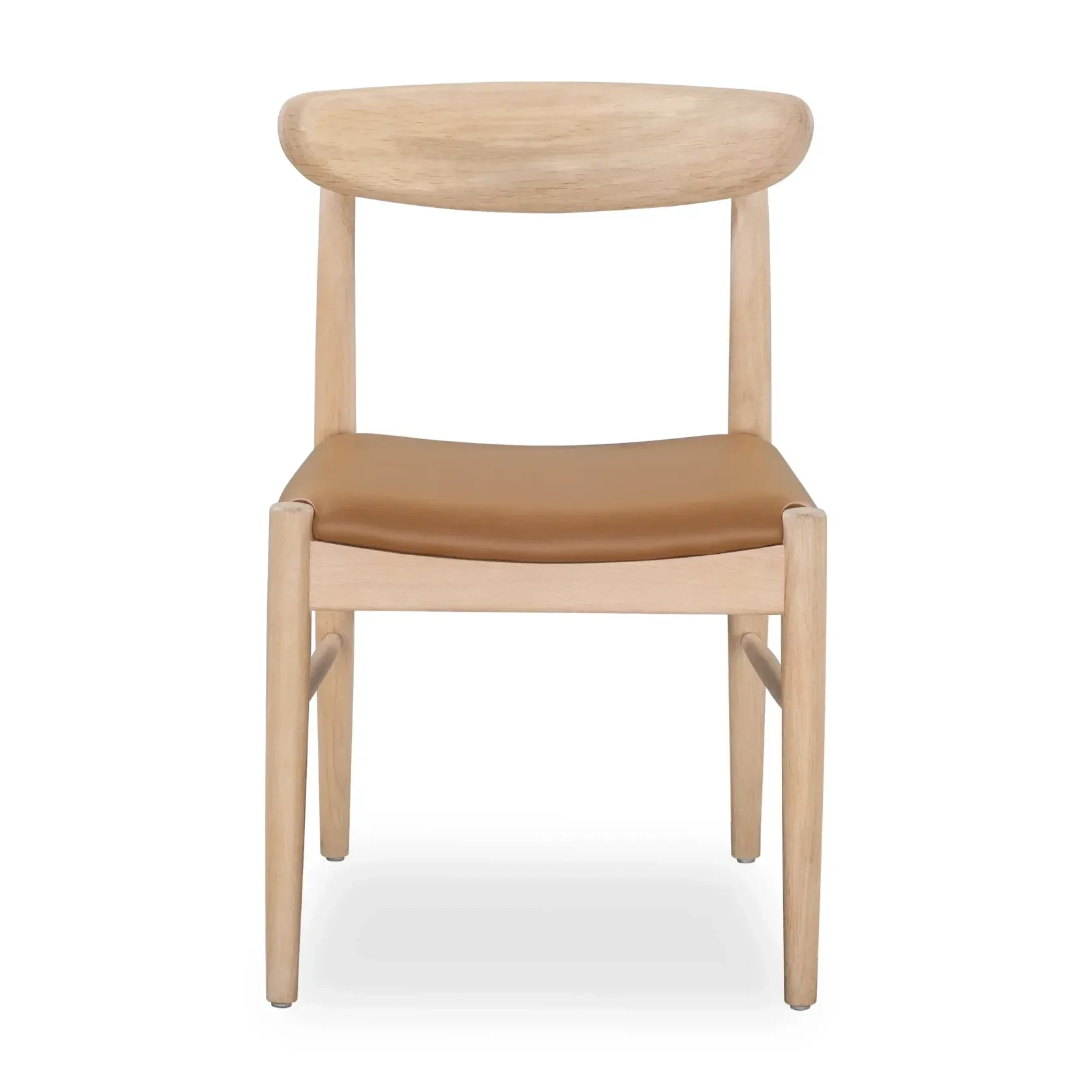 Henri Dining Chair - Oak / Tan Leather gallery detail image