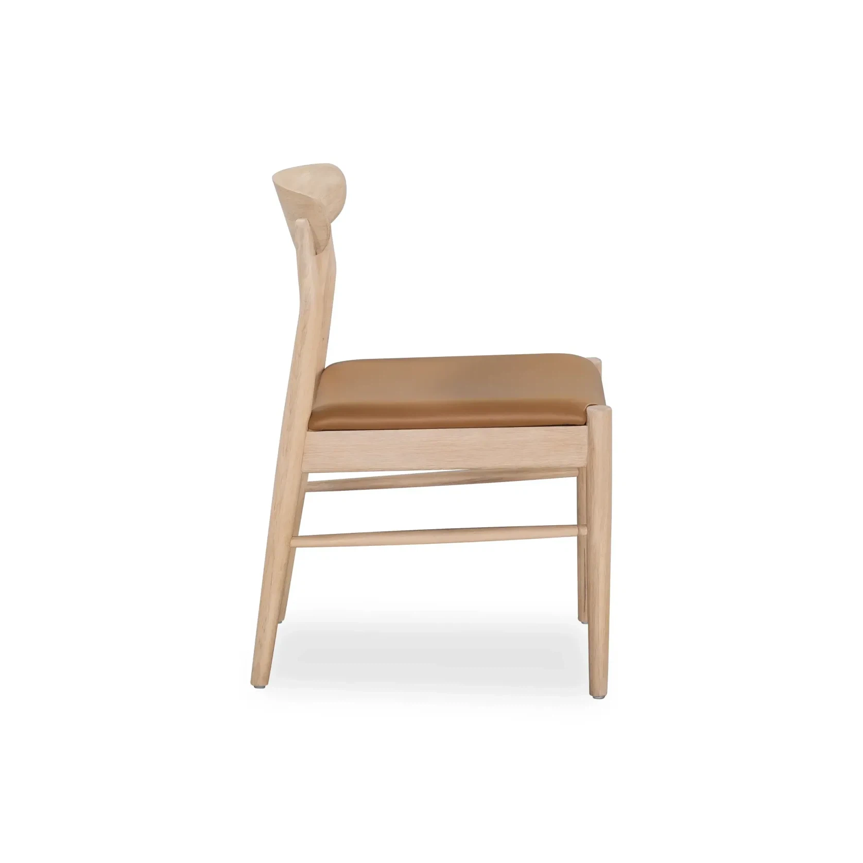 Henri Dining Chair - Oak / Tan Leather gallery detail image