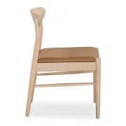 Henri Dining Chair - Oak / Tan Leather gallery detail image
