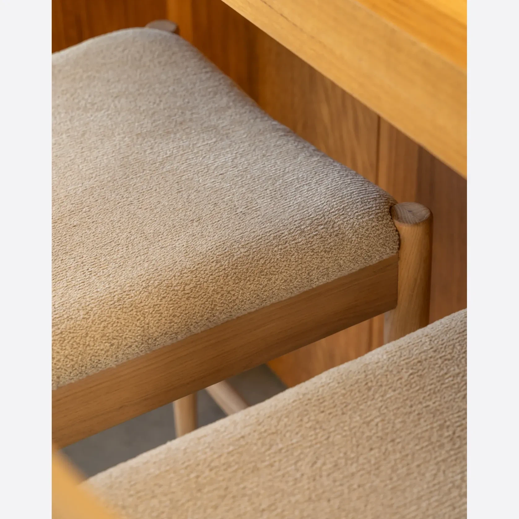 Henri Bar Stool 65cm - Oak / Tate Biscotti gallery detail image