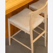 Henri Bar Stool 65cm - Oak / Tate Biscotti gallery detail image