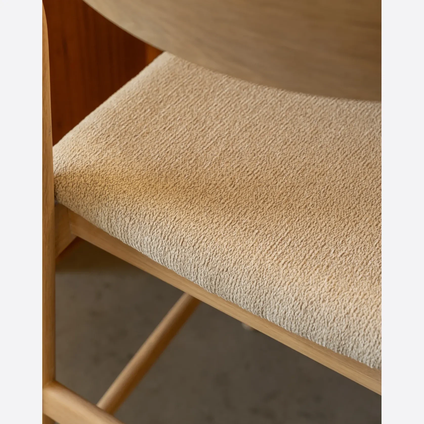 Henri Bar Stool 65cm - Oak / Tate Biscotti gallery detail image