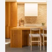 Henri Bar Stool 65cm - Oak / Tate Biscotti gallery detail image