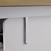 RAVEN SINGLE Workstation 160-180/100cm - Natural White gallery detail image