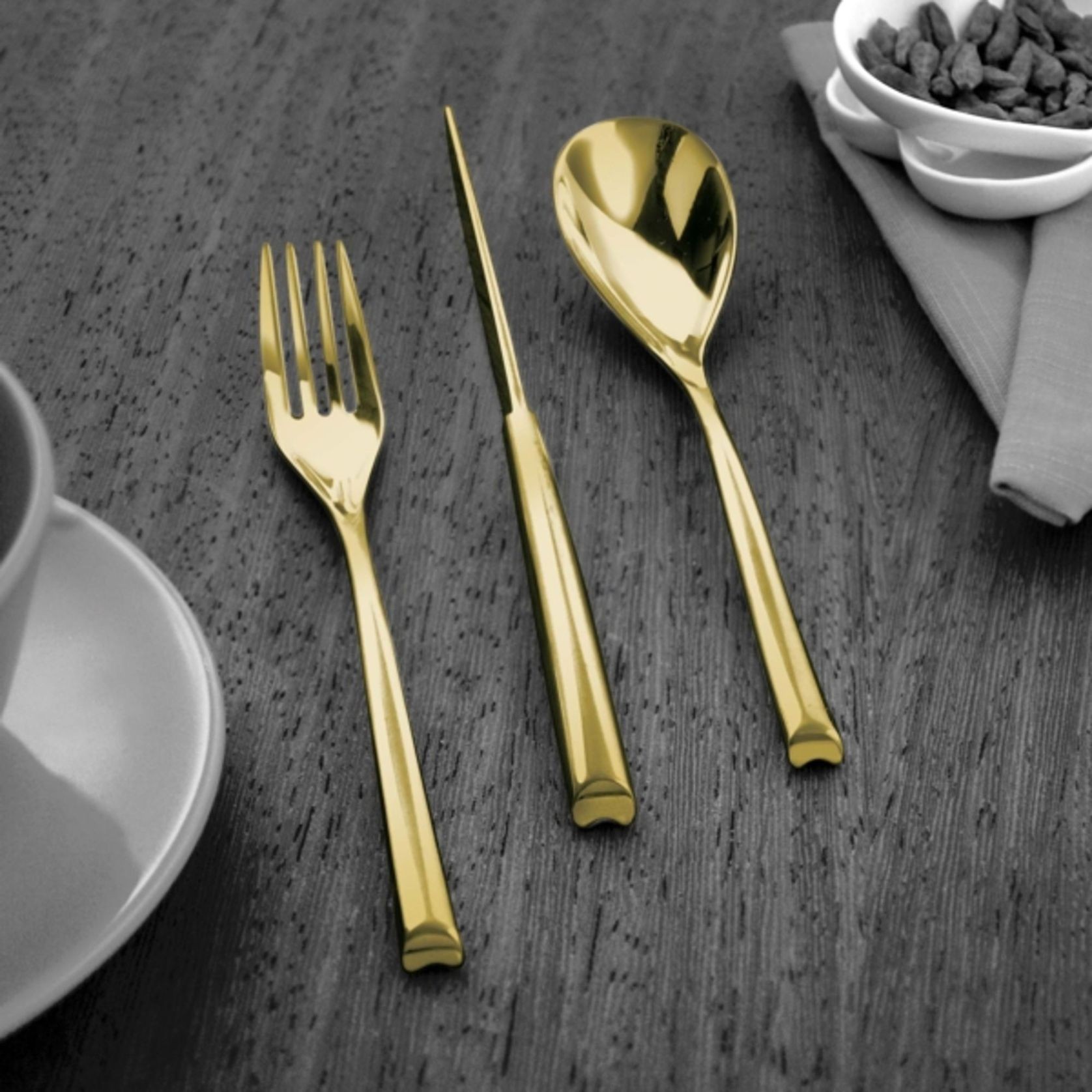 H-Art PVD Gold 24 Piece Cutlery Set gallery detail image
