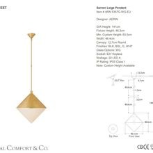 Visual Comfort Aerin Sarnen Large Pendant gallery detail image