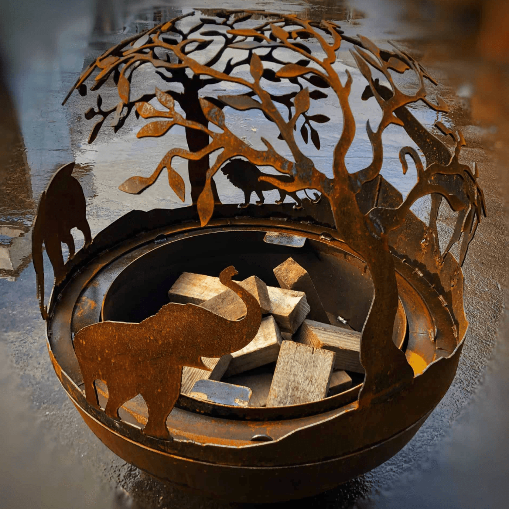 African Ball Brazier gallery detail image