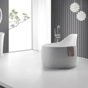 Hugi Japanese Inspired Soak Tub - 1300mm - B070 gallery detail image