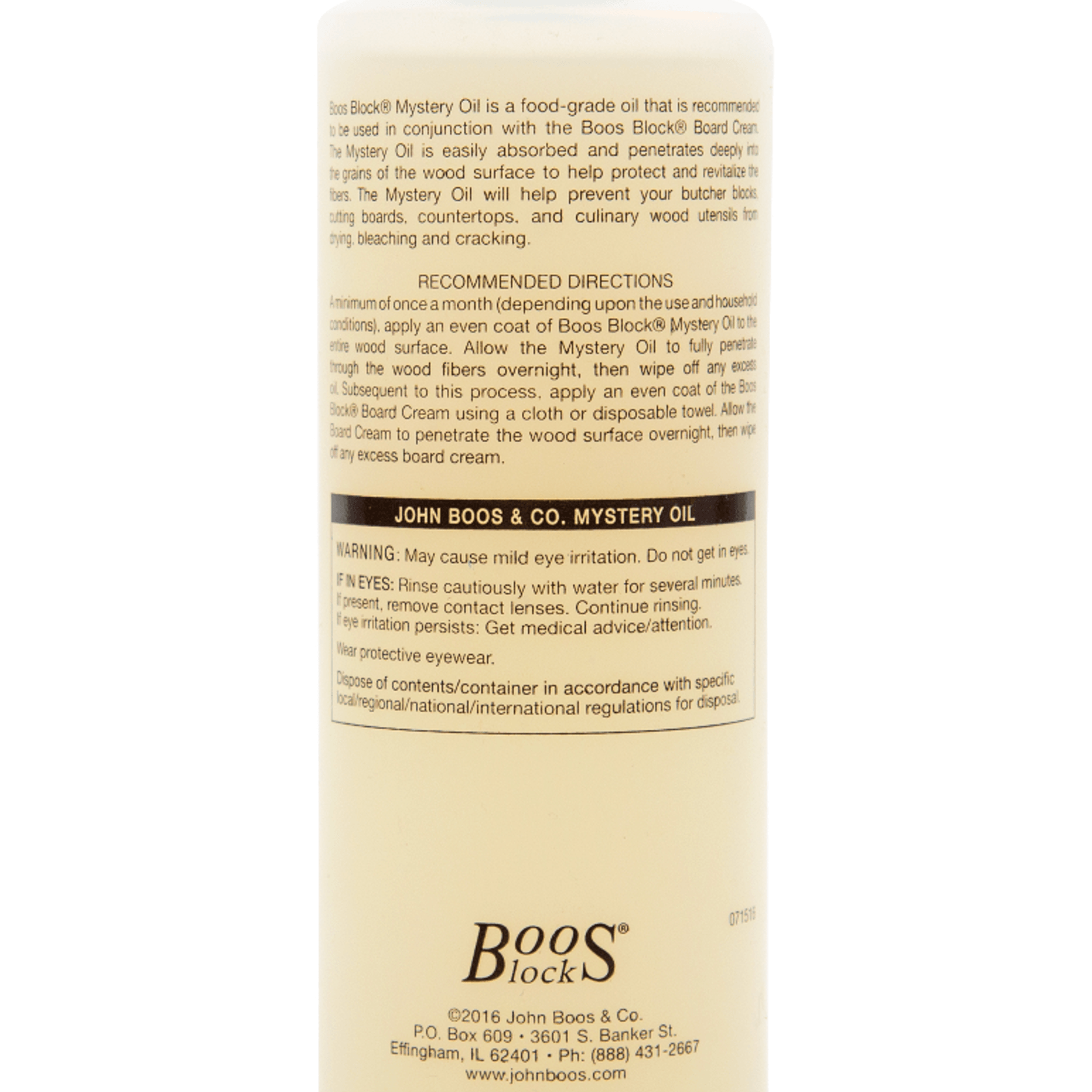 Boos Mystery Oil gallery detail image