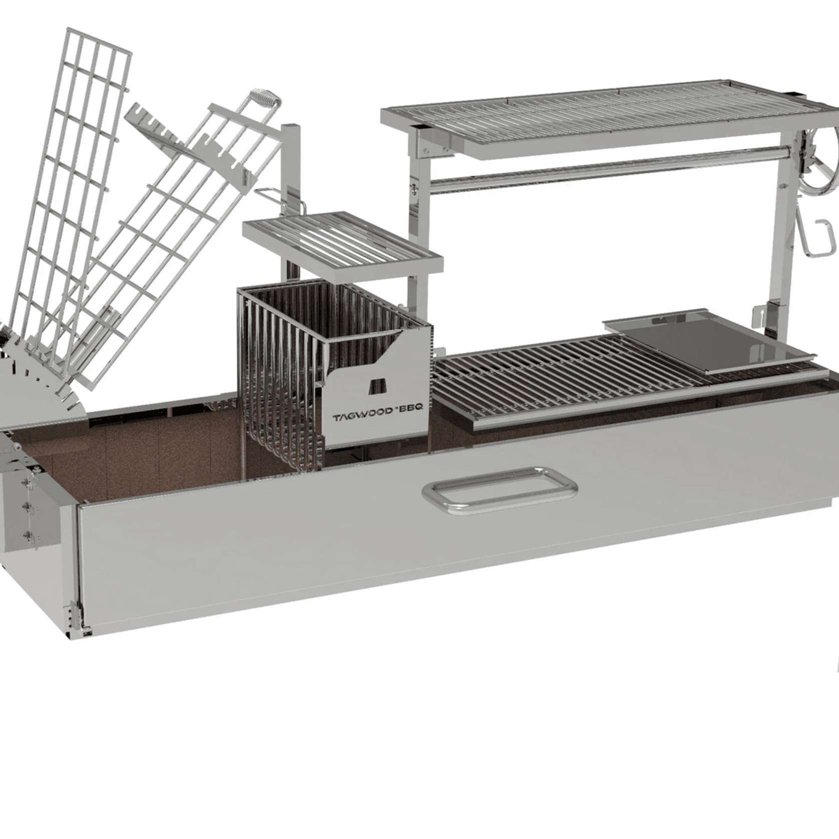 Argentine Santa Maria Wood Fire & Charcoal Gaucho Grill | BBQ08SS gallery detail image