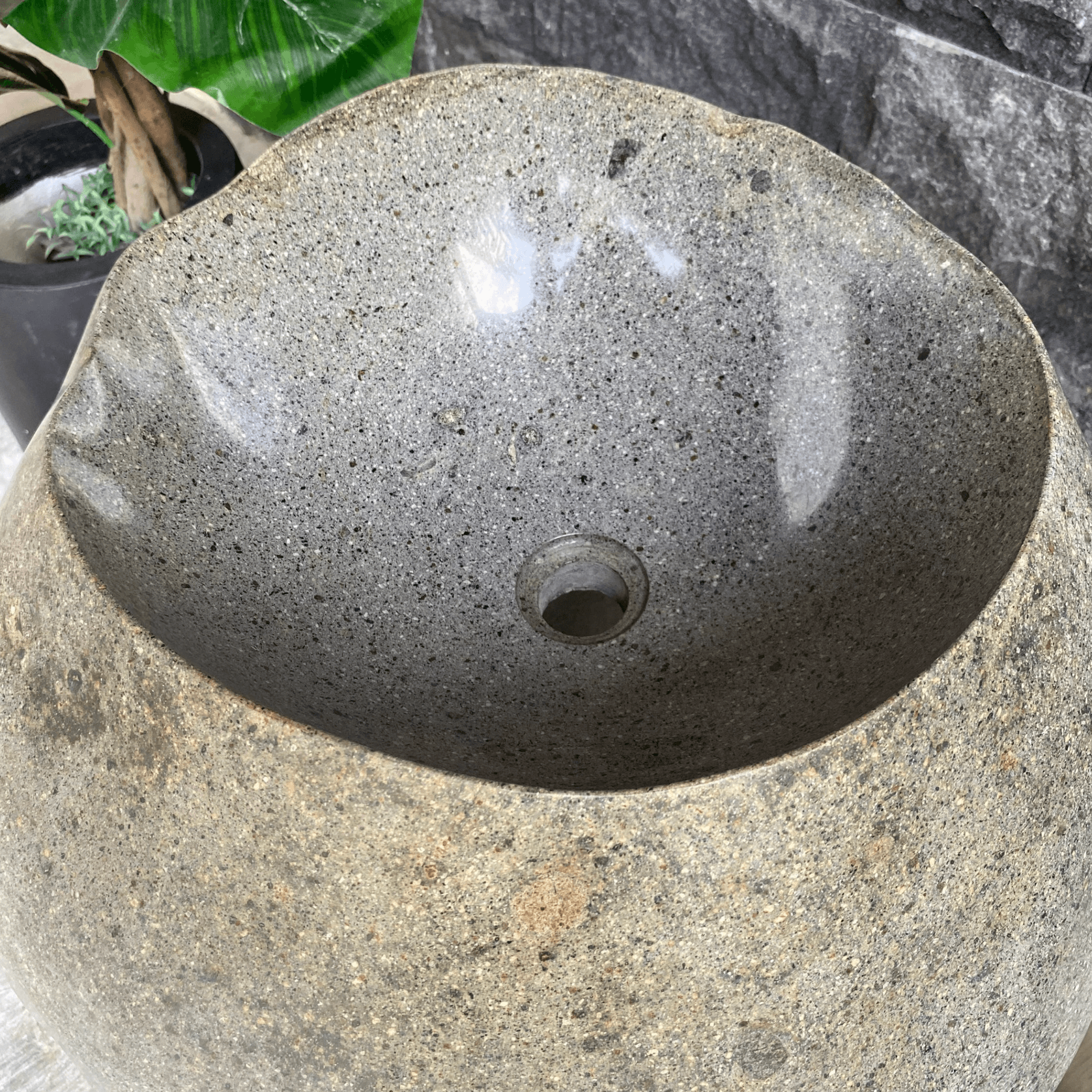 Natural Pedestal Stone Basin gallery detail image