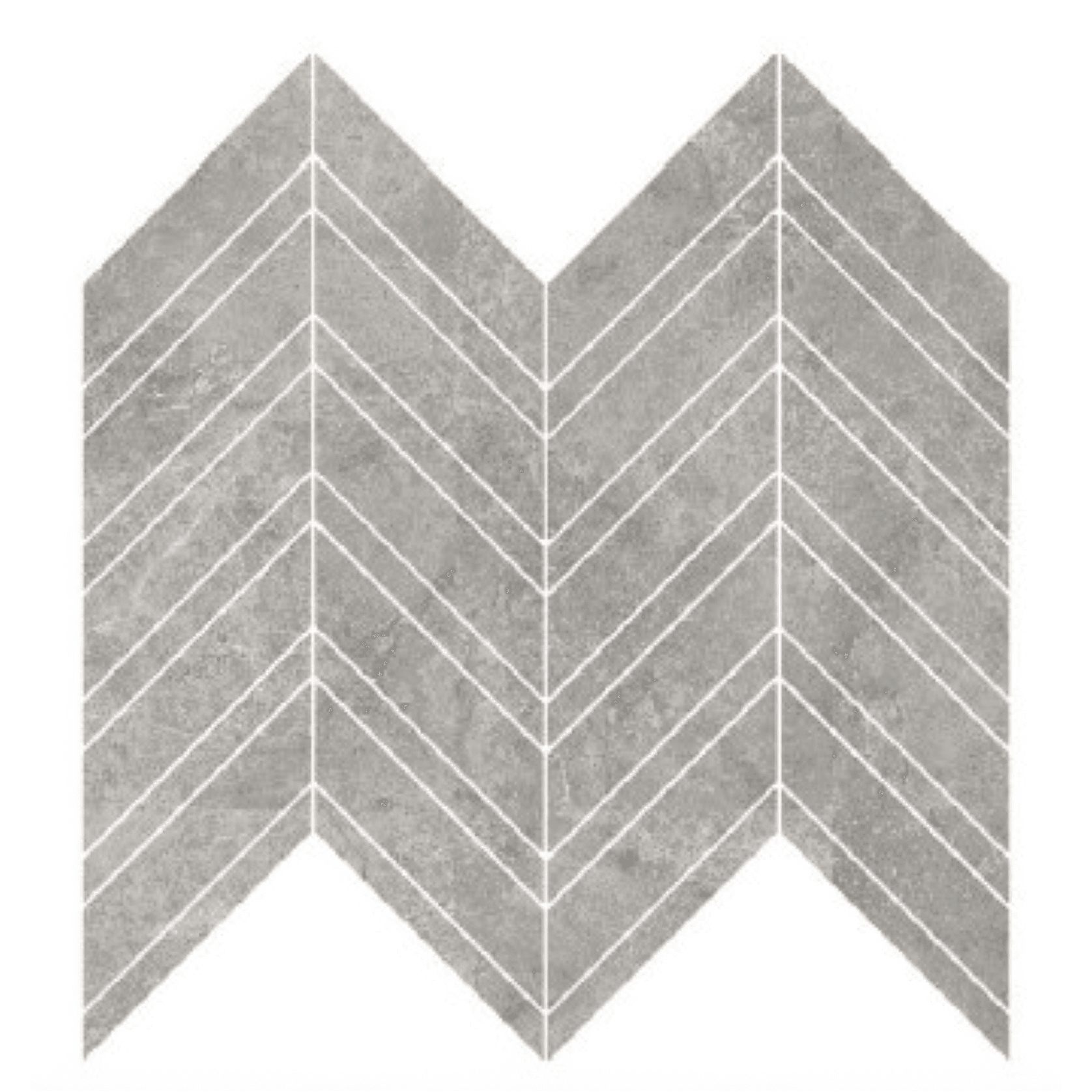 Arctic Tundra Grey Matt Herringbone Mosaic gallery detail image