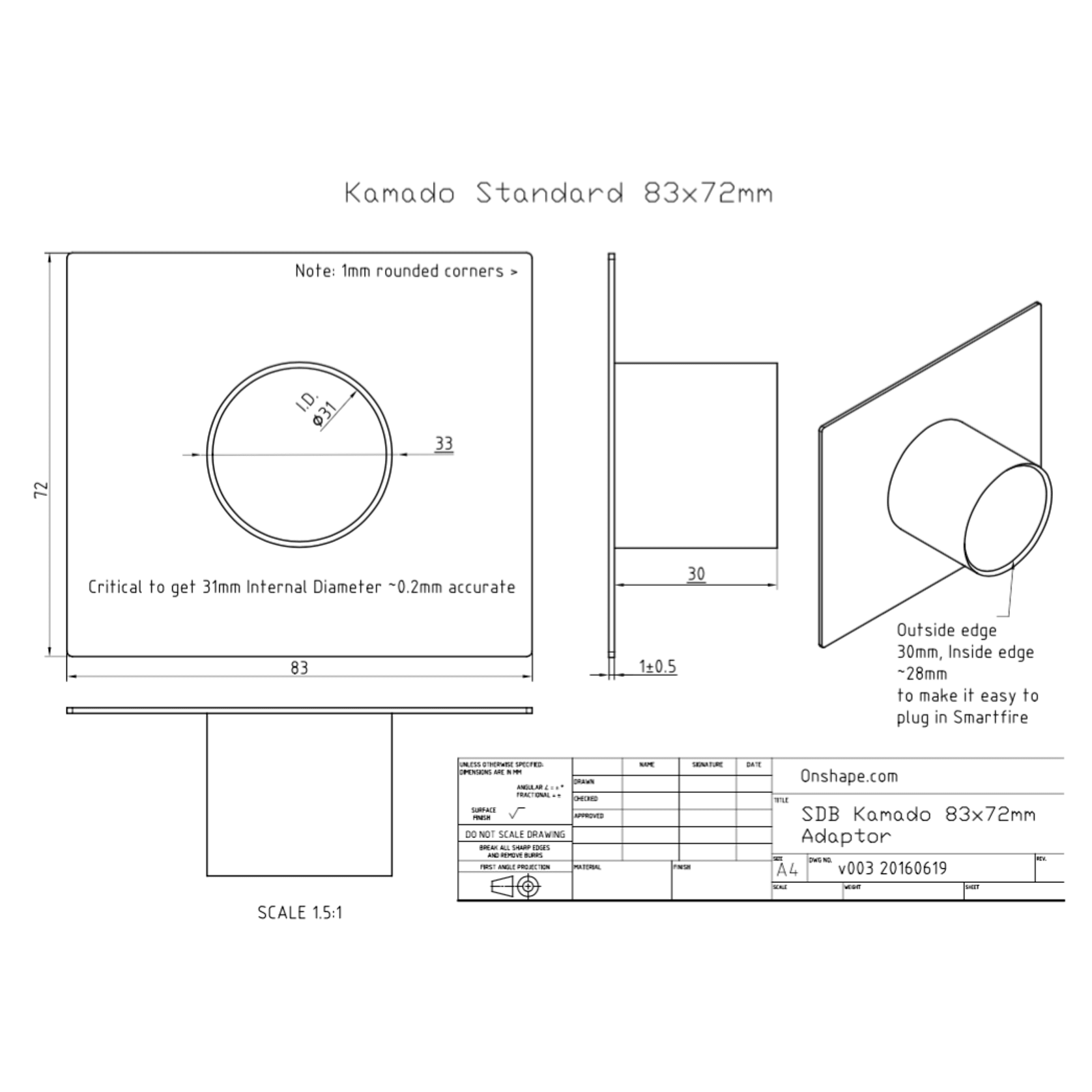 Smartfire Kamado Adaptor gallery detail image