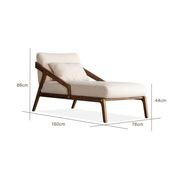 Ella Boucle Upholstered Mid-Century Chaise gallery detail image