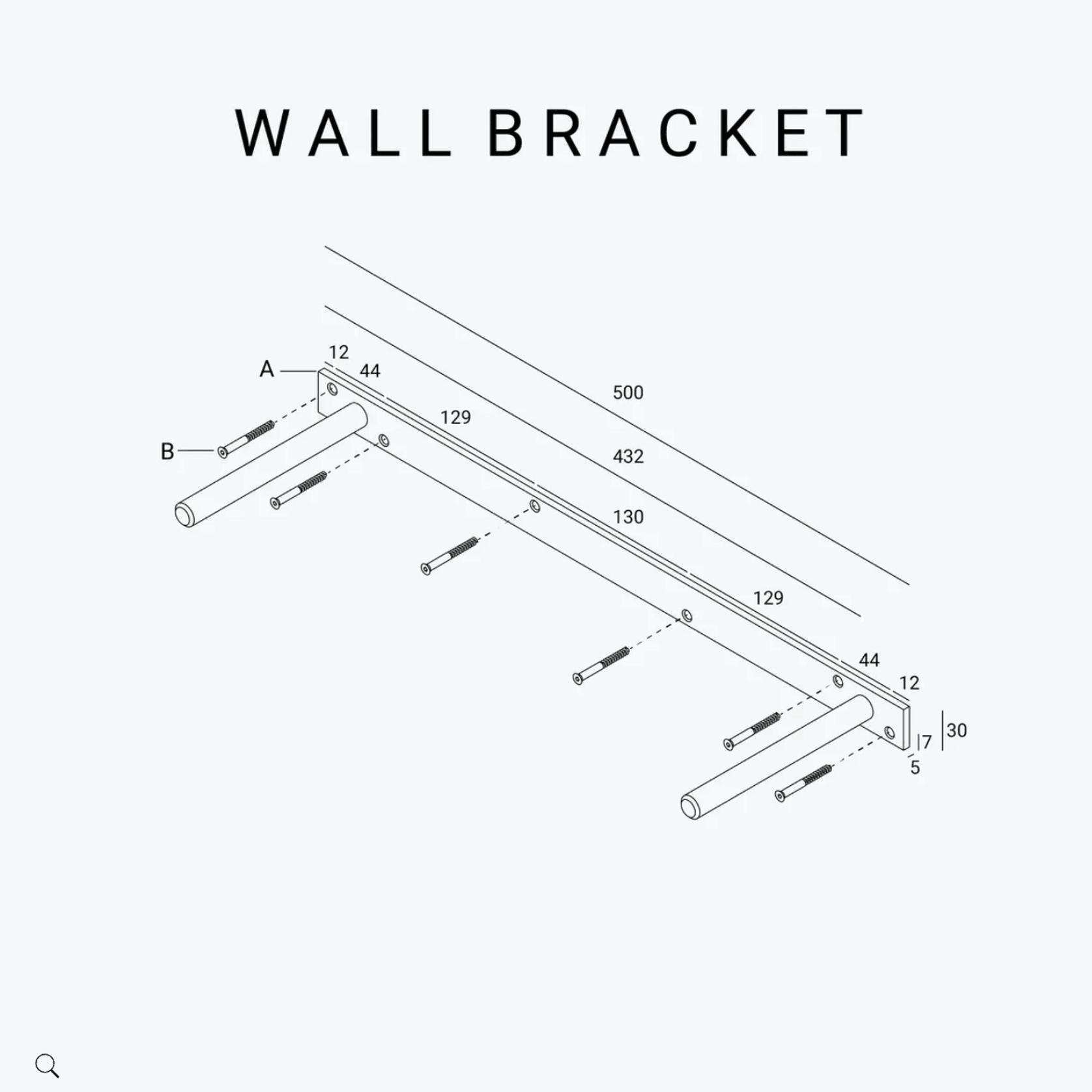 Hold Wall Shelf 140cm - Oak gallery detail image